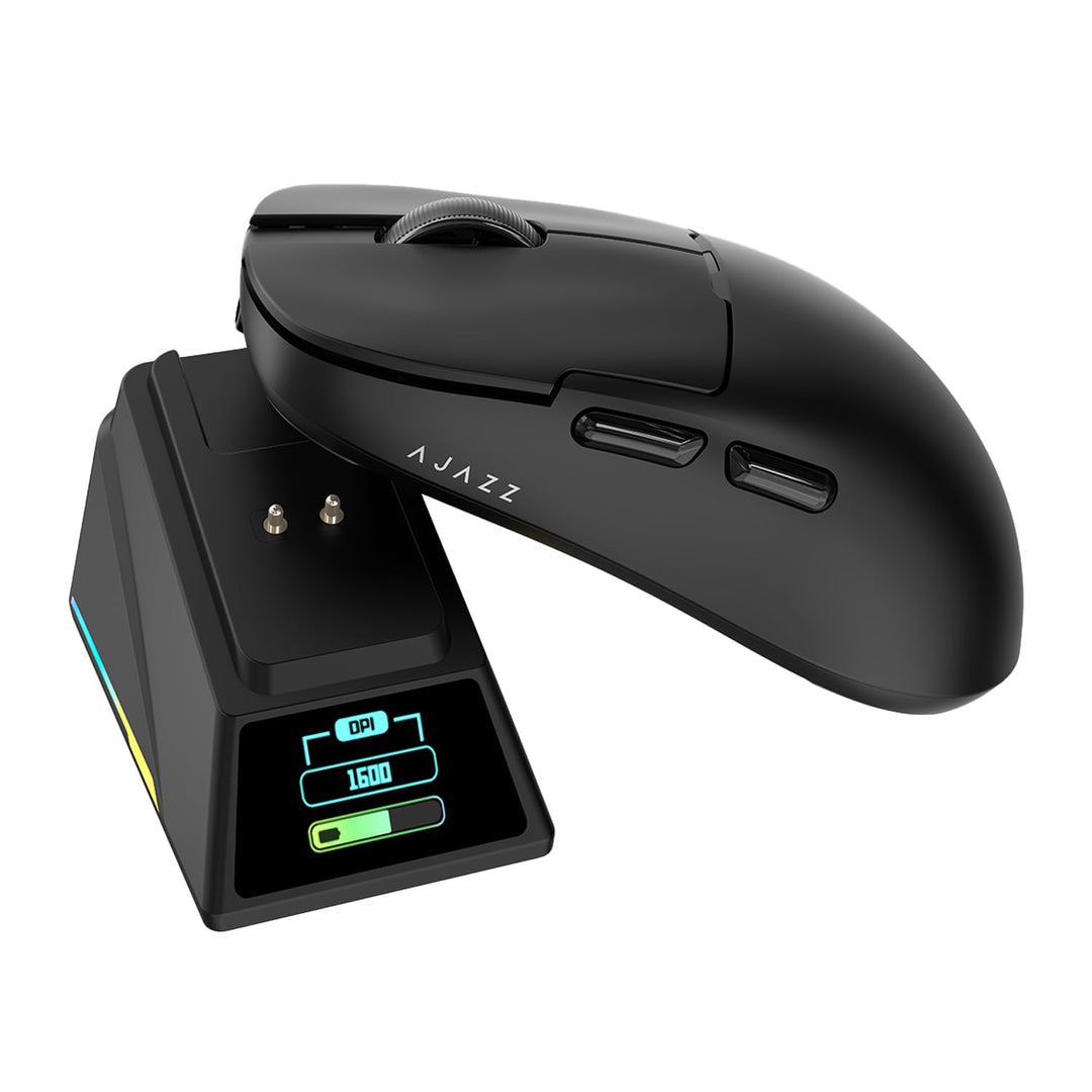 AJAZZ AJ159 APEX Wireless Gaming Mouse with RGB Magnetic Charging Base, Lightweight 56 Gram Design,