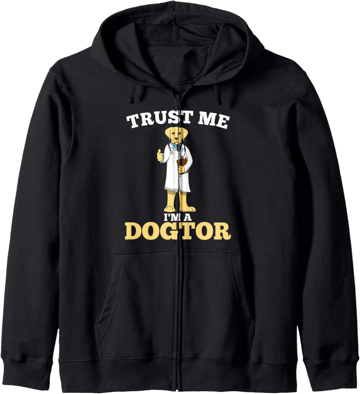 Trust Me I'm A Dogtor Vertraue Mir Ich Bin Arzt Kapuzenjacke