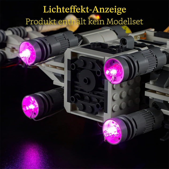 GEAMENT LED Licht-Set Kompatibel mit Lego Luke Skywalkers X-Wing Fighter - Beleuchtungsset für Star