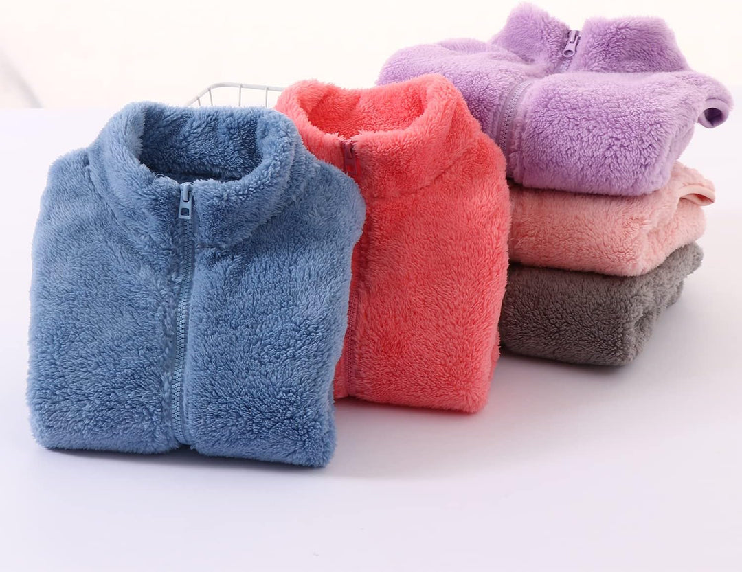 Kinder Fleece Weste Winter Baby Kleinkind Jungen Mädchen Eltern-Kind Fleeceweste Super Warm Plüsch S
