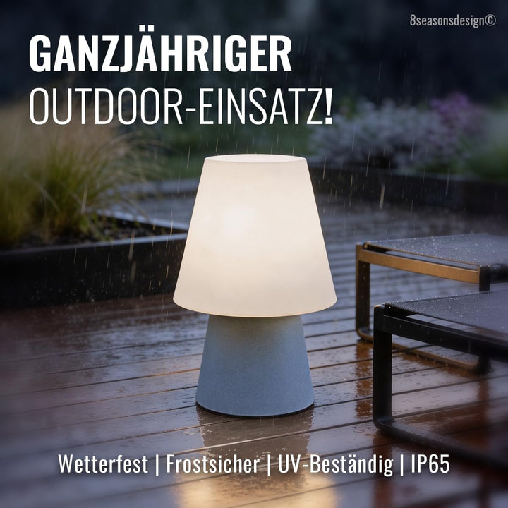 Light Life Leuchtobjekt Lampe "Stone" 60 cm (Solar) Indoor & Outdoor, Stone