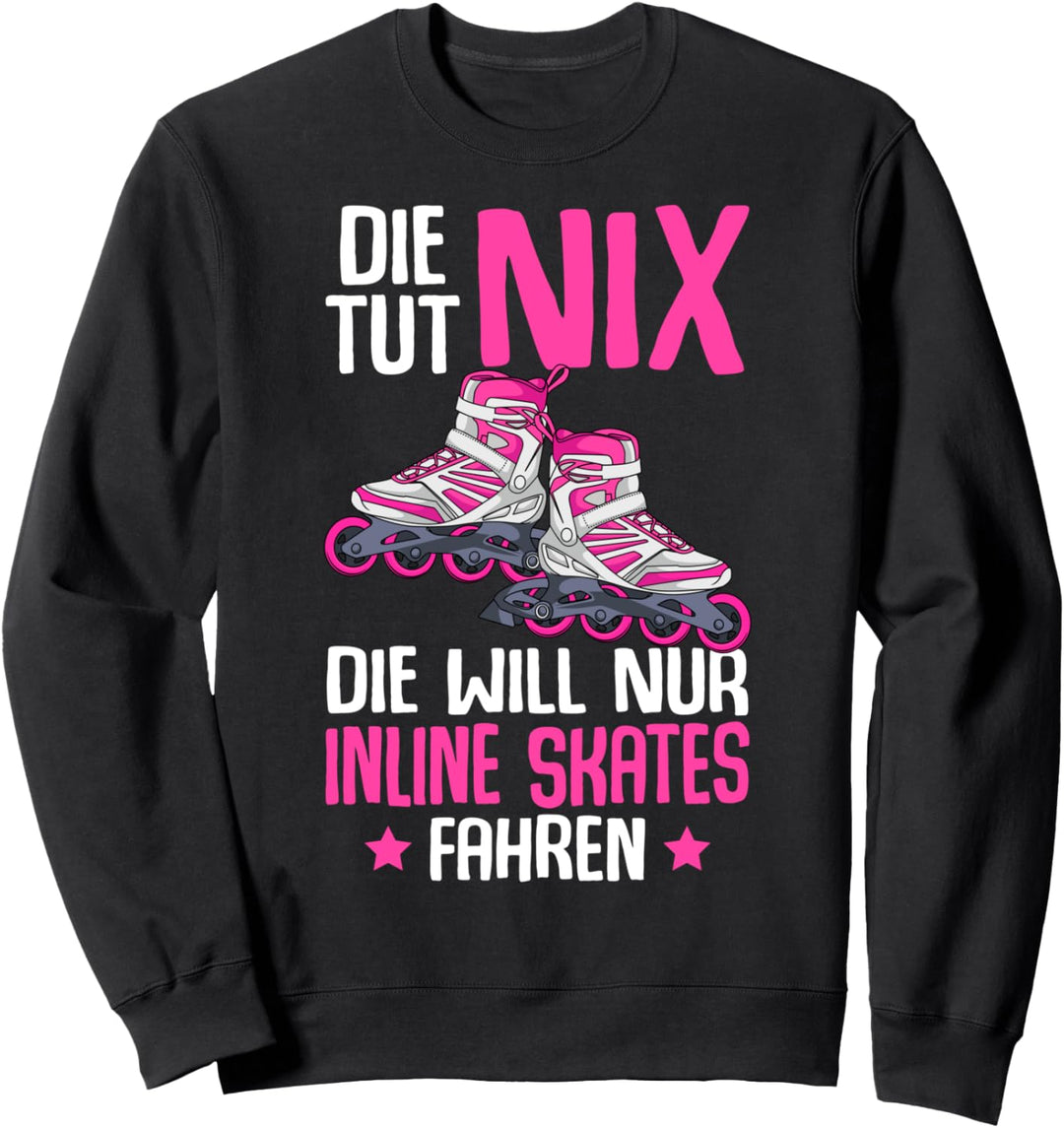 Inline Skates Mädchen Inline Skating Rollschuh Inline Skater Sweatshirt