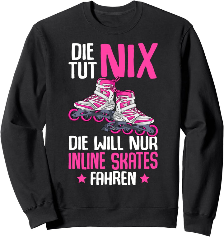Inline Skates Mädchen Inline Skating Rollschuh Inline Skater Sweatshirt