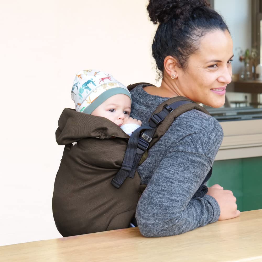 Didymos DidyFix Babytrage - Fullbuckle Tragehilfe in Mocca- für Neugeborene ab Geburt von 50-86 cm -