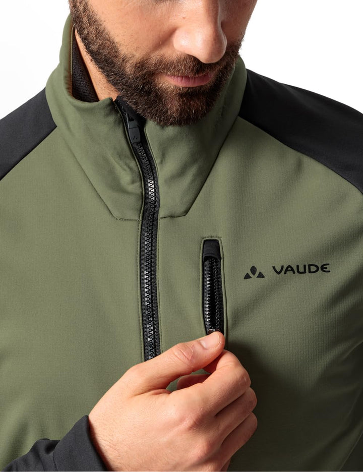 VAUDE Men's Posta Softshell Jacket VI - Softshelljacke Herren - Radjacke S cedar wood, S cedar wood