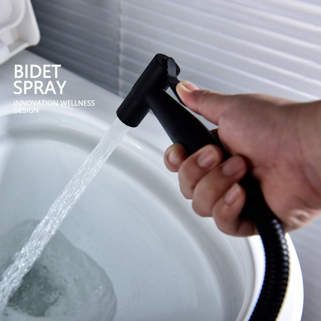 Tecmolog Handbrause WC Edelstahl Bidet Handbrause Warmes und Kaltes Wasser Unterputz Thermostat mit