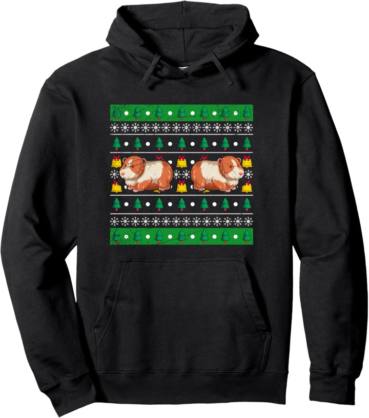 Weihnachten Geschenk Tier Ugly Christmas Meerschweinchen Pullover Hoodie
