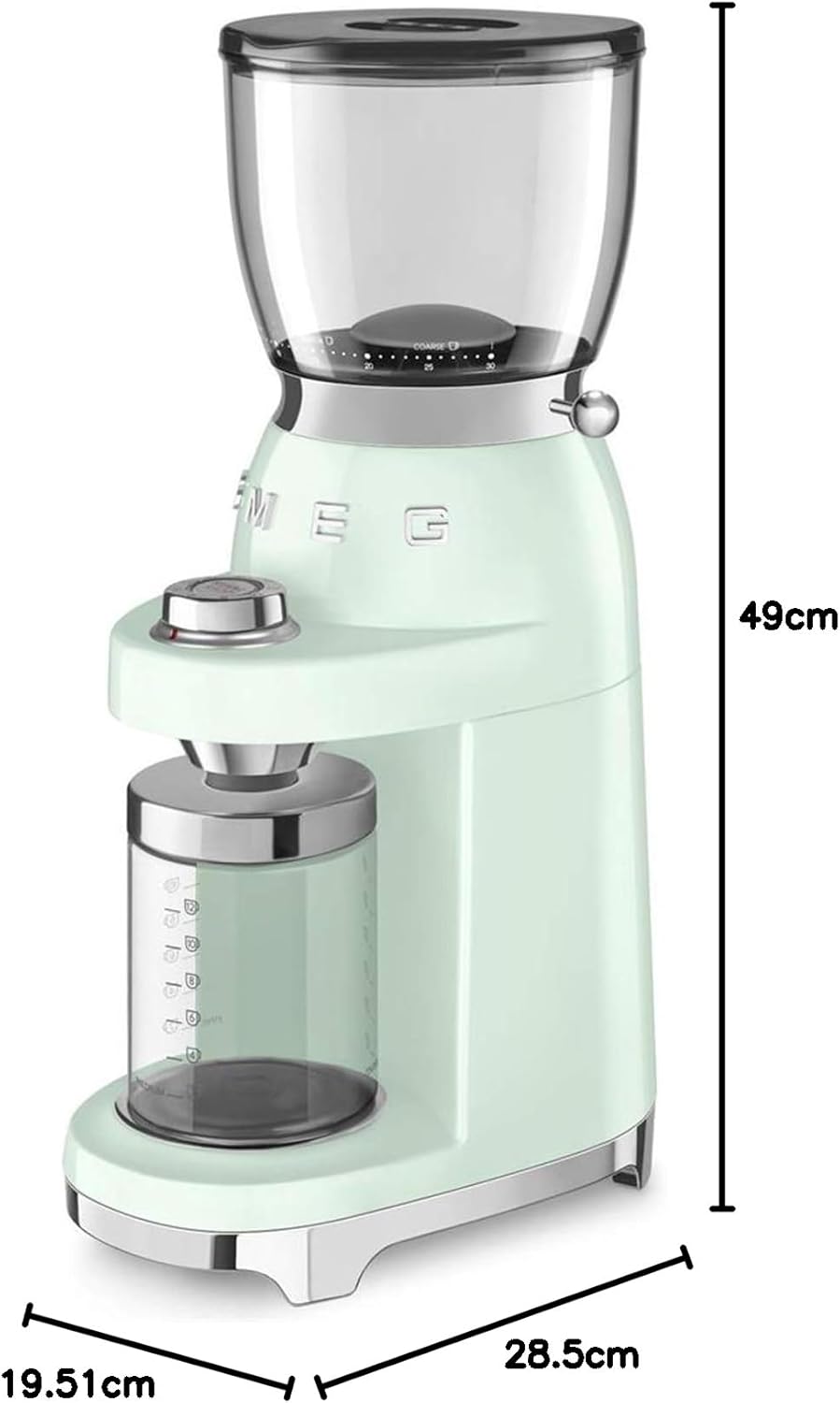 SMEG - Moinho Café CGF01PGEU, Pastellgrün