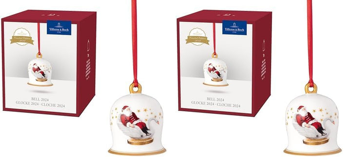 Villeroy & Boch – Annual Christmas Edition Jahres-Glocke 2024 Bunt, Glocke Weihnachten, Baumschmuck,