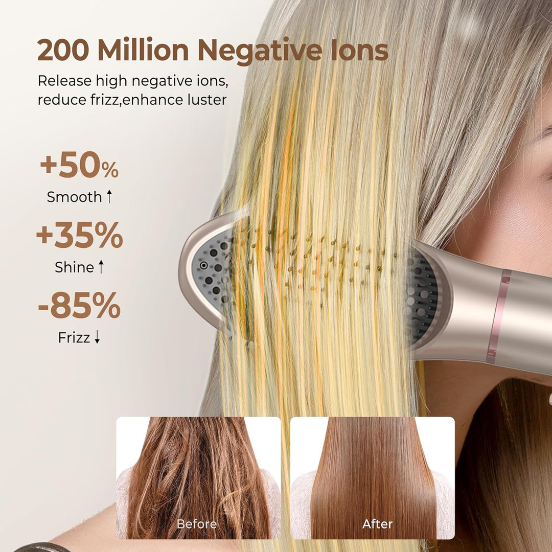 Hairstyler Pro UKLISS Haartrockner 6 IN 1, 1400w Ionen Professioneller Haarstyler, Kälteluftknopf,LC