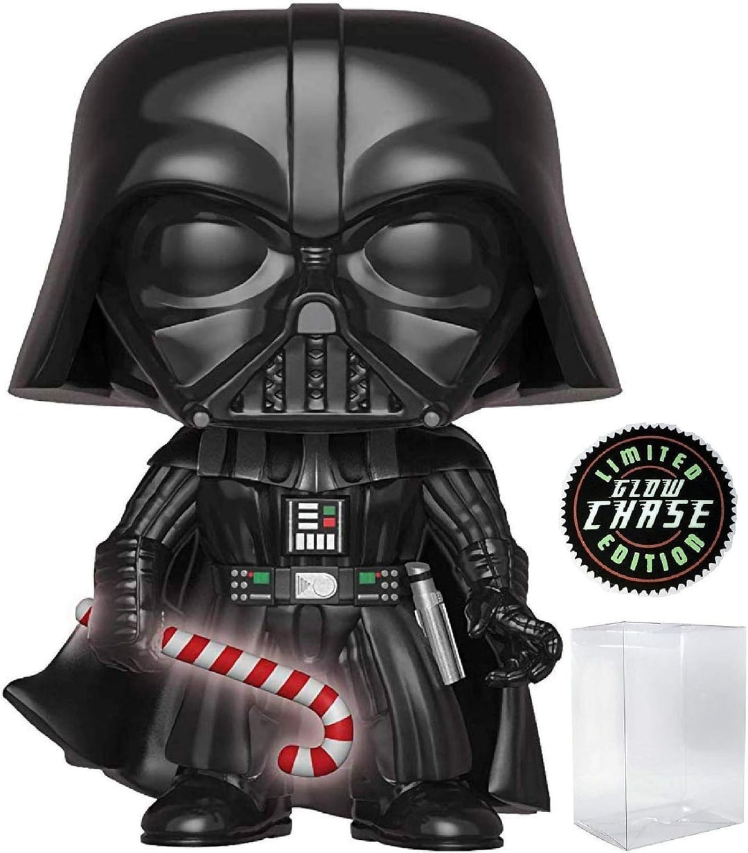 Funko Star Wars: Holiday, Darth Vader mit Candy Cane Glow-in-The-Dark Chase Pop! Vinylfigur (im Pake