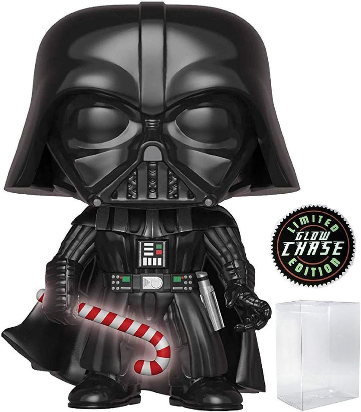 Funko Star Wars: Holiday, Darth Vader mit Candy Cane Glow-in-The-Dark Chase Pop! Vinylfigur (im Pake