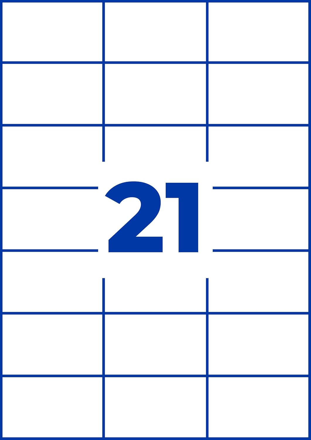 AVERY Zweckform 3652-200 Adressaufkleber (4.200 plus 420 Klebeetiketten extra, 70x42,3mm auf A4, bed