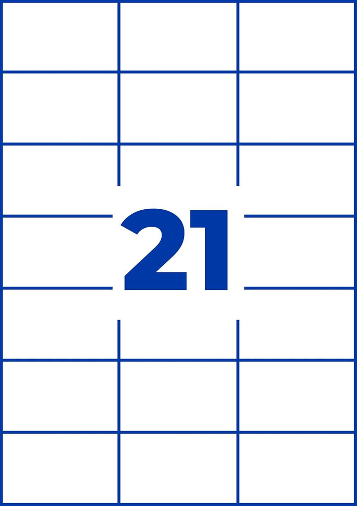 AVERY Zweckform 3652-200 Adressaufkleber (4.200 plus 420 Klebeetiketten extra, 70x42,3mm auf A4, bed