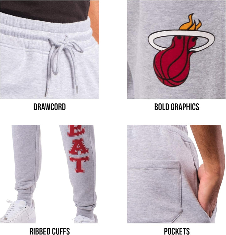 Ultra Game Herren Team Jogger Pants Active Basic Soft Terry Sweatpants, kohleschwarz meliert, Large