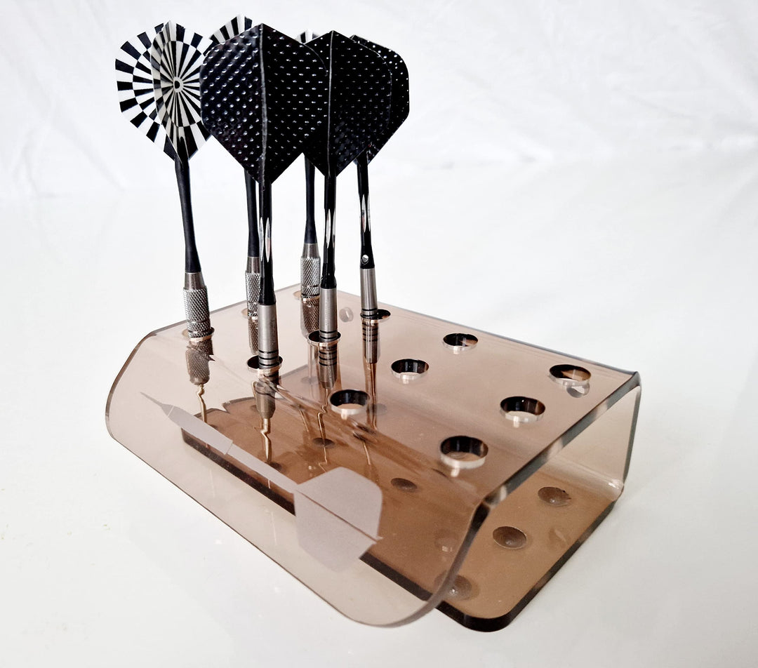 Selfmade Darthalter Dartständer Dartpfeil Acryl Display leichtes Braun, leichtes Braun