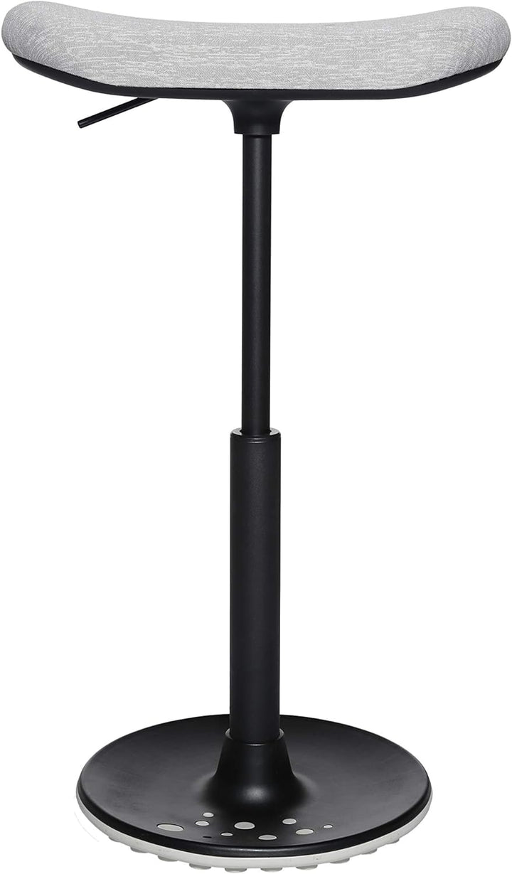 Topstar Sitness H2, Arbeitshocker, Stehhilfe, Drehhocker, Skateboardsitz, höhenverstellbar, Stoffbez