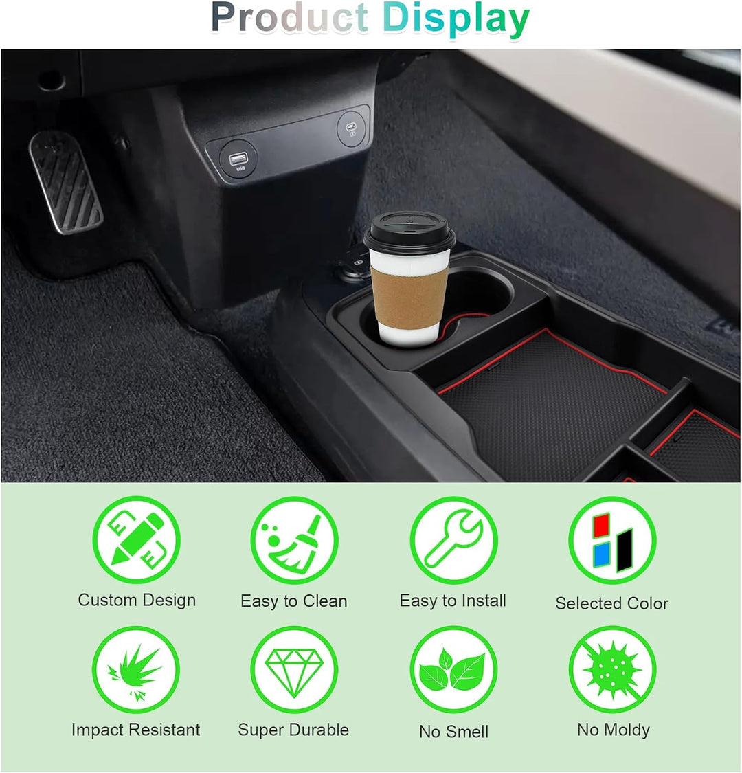 GAFAT Ki-a EV6 2021-2024 2025 Mittelkonsole Aufbewahrungsbox, EV6 2023 Organizer Tray Handschuhfach