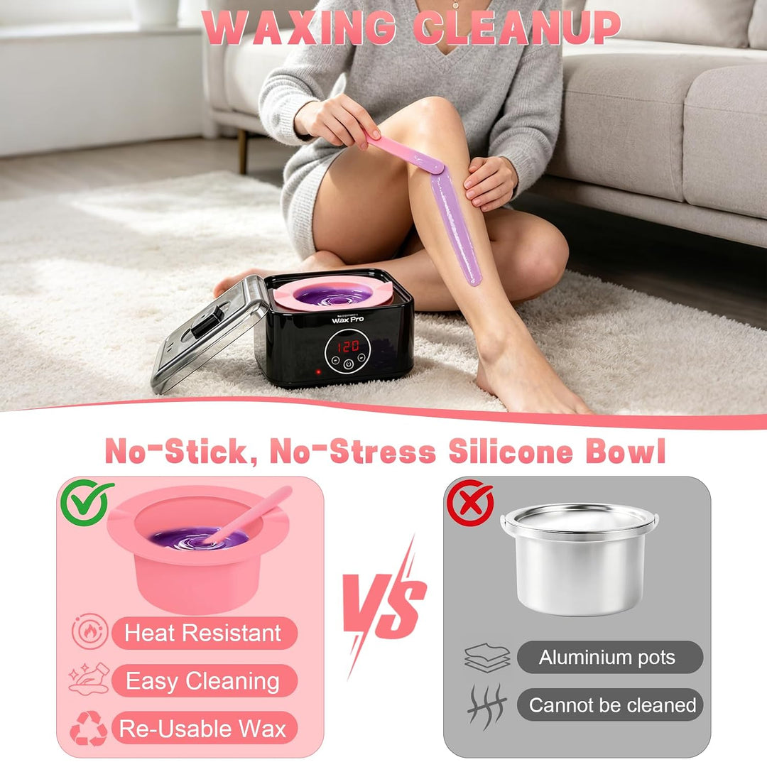 Waxing Set, iKlestar Digital Wax Maschine Wachswärmer, Heisswachsgerät für Wachs Haarentfernung, Wax