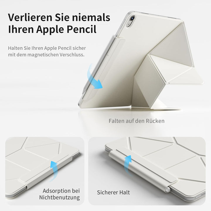 Magnetisch Hülle für iPad (A16) 11. Generation 11 Zoll 2025, iPad 10. Generation 10,9 Zoll 2022, Sch
