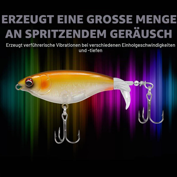 TRUSCEND Top Water Angelköder, Whopper Angelköder für Süsswasser oder Salzwasser, schwimmende Köder