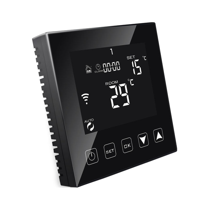 KETOTEK Elektrische Fussbodenheizung Thermostat WiFi 16A Alexa Google Assistant Kompatibel, WLAN Rau