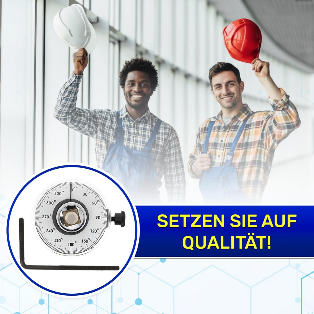 Drehwinkelmesser 1/2 zoll zum Anziehen Schrauben mit Bereich von 360° – Drehmomentmesser aus Chrom-V