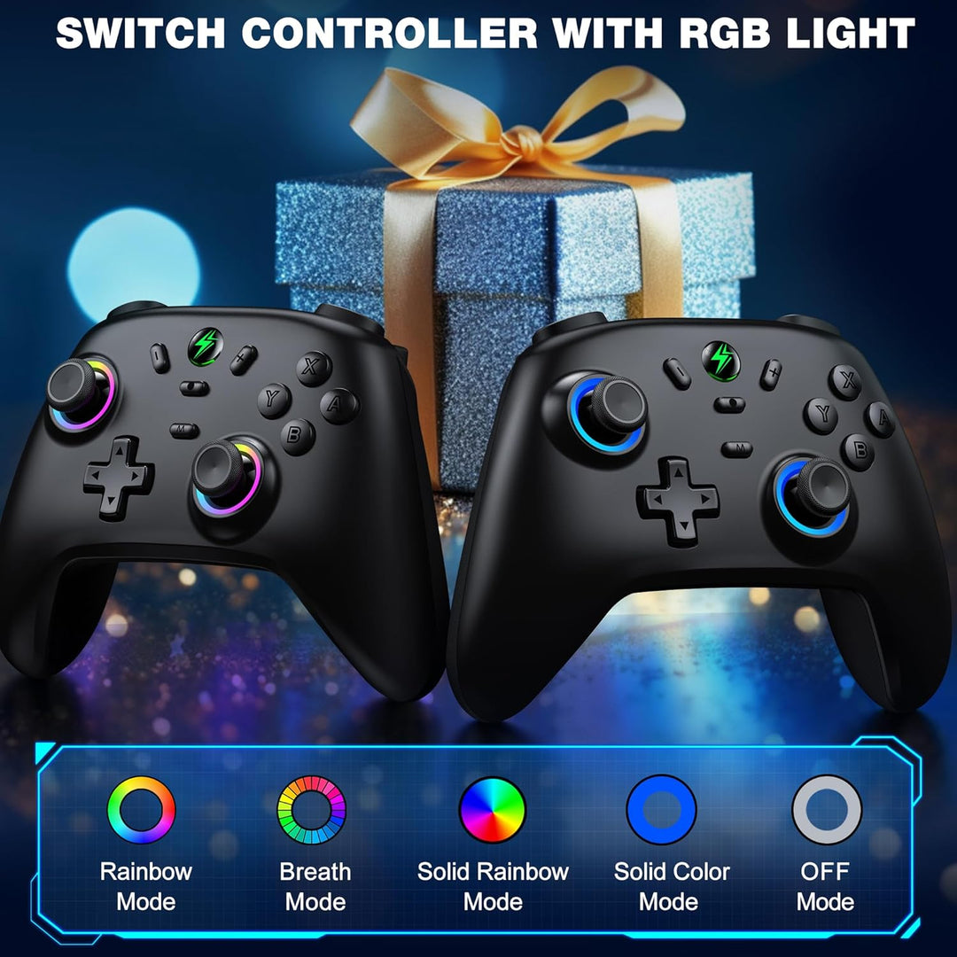 ALEEMTRY Switch Controller Kompatibel mit Switch 2/Switch/Lite/OLED, Wireless Switch Pro Controller
