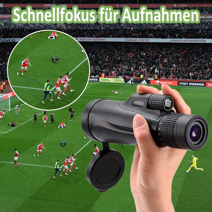 10-30X50 Monokulares Teleskop für Erwachsene - Hochleistungs-Zoom-Monokular mit BAK4-Prismen und FMC