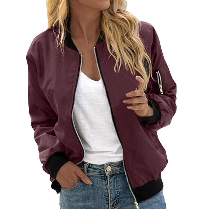 Übergangsjacke Damen Frühling, Bomberjacke Damen Coat Sommer Blouson Reissverschluss Herbst Frühling