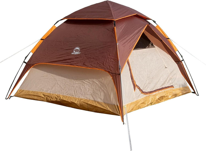 Automatik- Campingzelt Pop-Up Zelt 3-4 Personen 2 in 1 Campingzelt und Pavillon/Sonnenschutz – doppe
