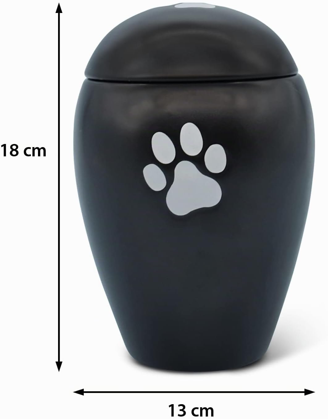 FeinKnick Andächtige Urne 1 Liter für Katze oder Hund drinnen &amp; draussen - handgefertigte Tierurne a