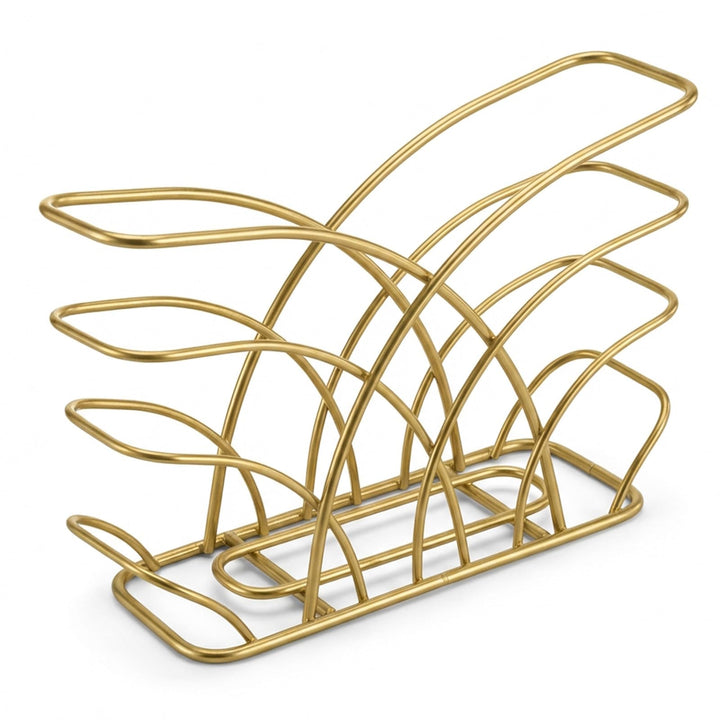 Goldfarbener Serviettenhalter für Tisch, moderner Esstisch, Dekoration, Serviettenhalter für Küchent