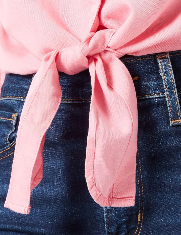 Tommy Hilfiger Damen Tjw Schnürung vorne Hemd, Fresh Pink, XS