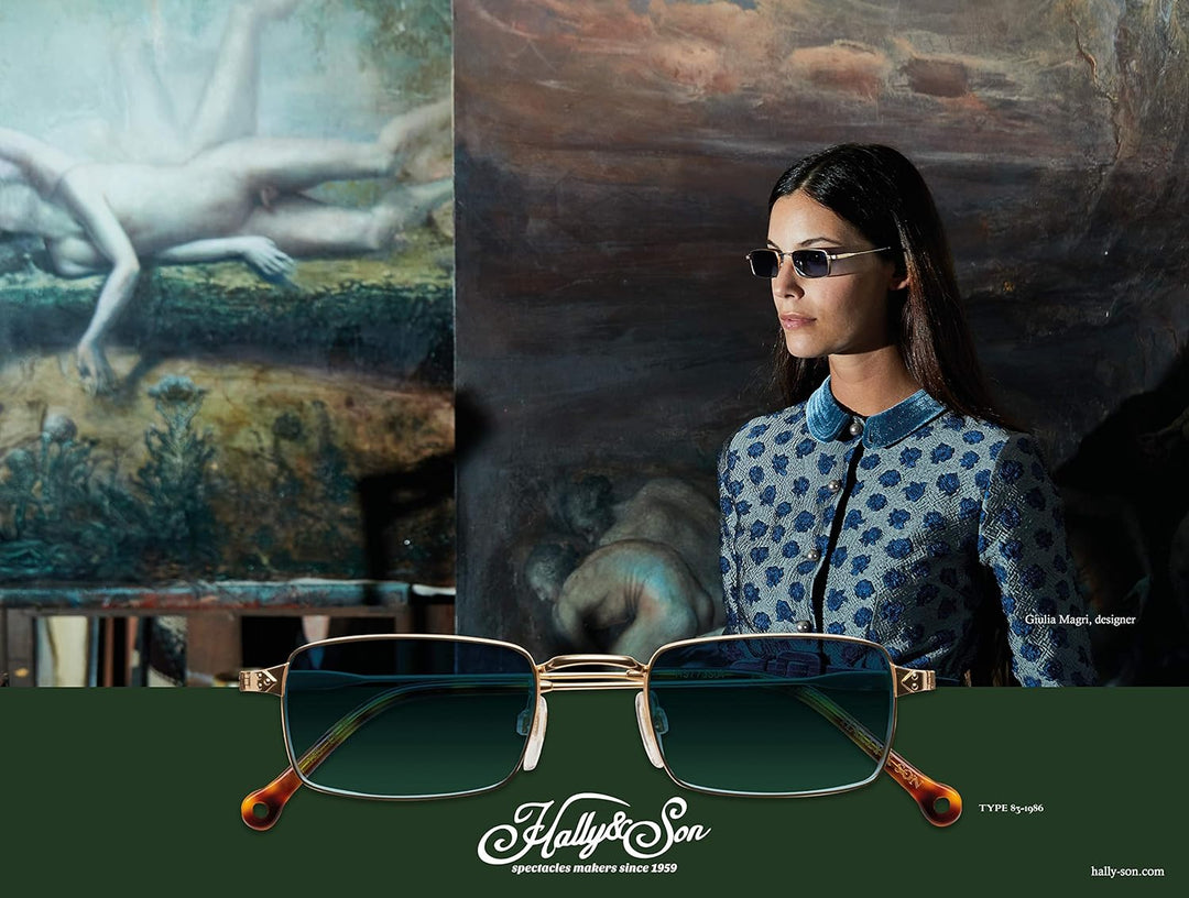 Hally & Son HS004S02 Brille, Palladiumsilber, 61 16 142, Unisex, Erwachsene