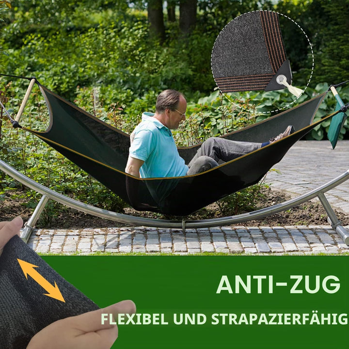 2x4m Sonnensegel - Rechteckig mit öSen 70% Sonnenschutz Schwarz Markise Stoff TerrassenüBerdachung G