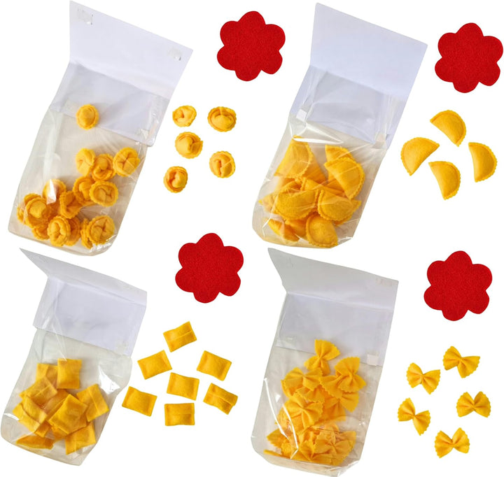 Generisch Handgemacht Filz Nudeln Kinderküche Pasta Lebensmittel Spielzeug Zubehör für Spielküche Zu
