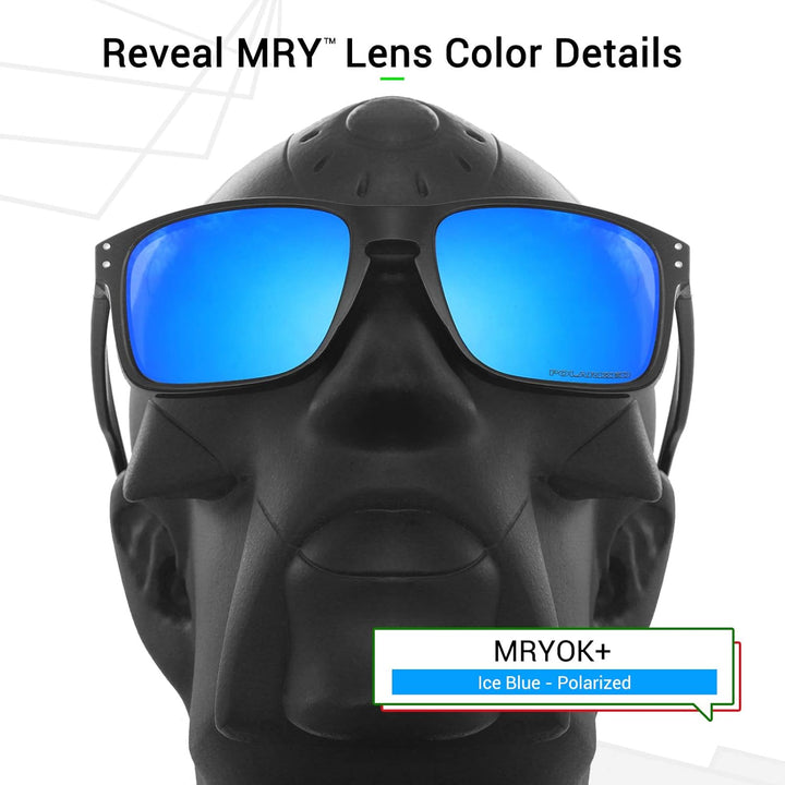 Mryok Ersatzgläser für Oakley Turbine Rotor Korrosionsschutz Gegen Meerwasser Polarisiert - Ice Blue
