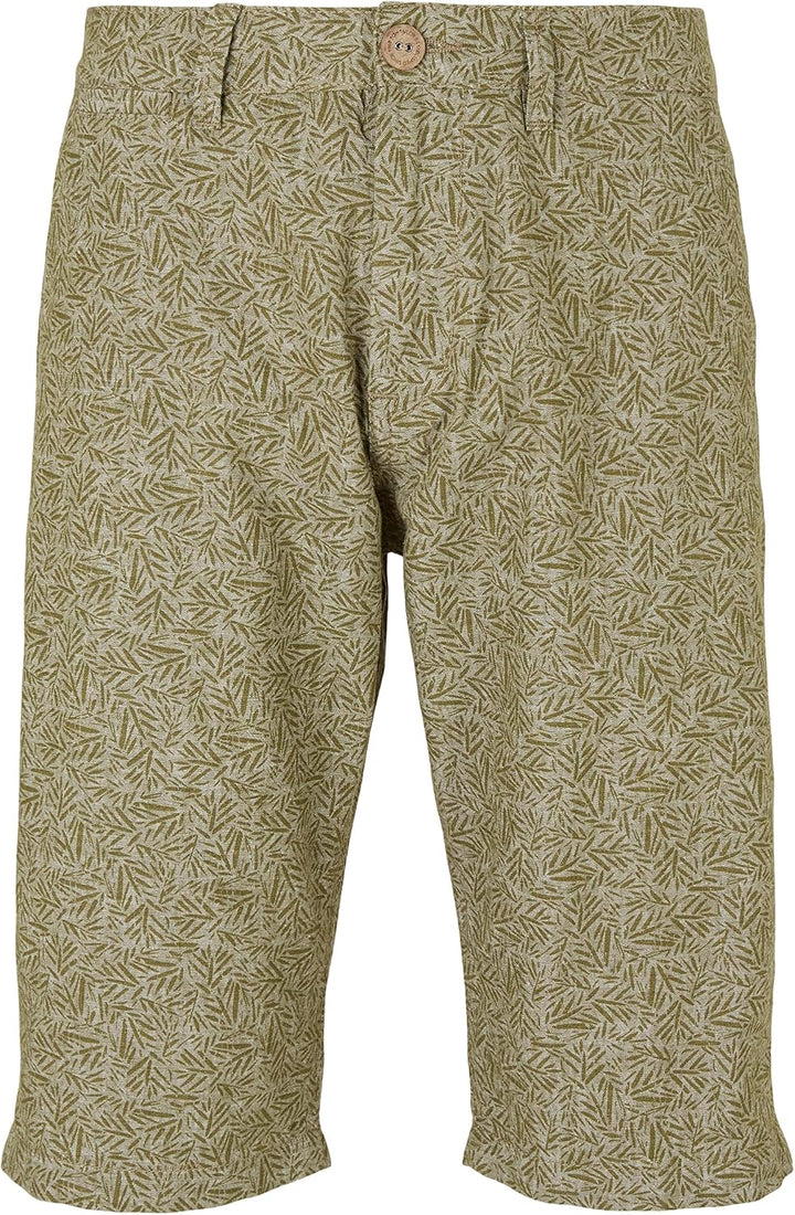 TOM TAILOR Denim Herren Hoodie Sweatshirt mit Logo-Print XXL 29071 - Olive Tonal Leaf Design, XXL 29