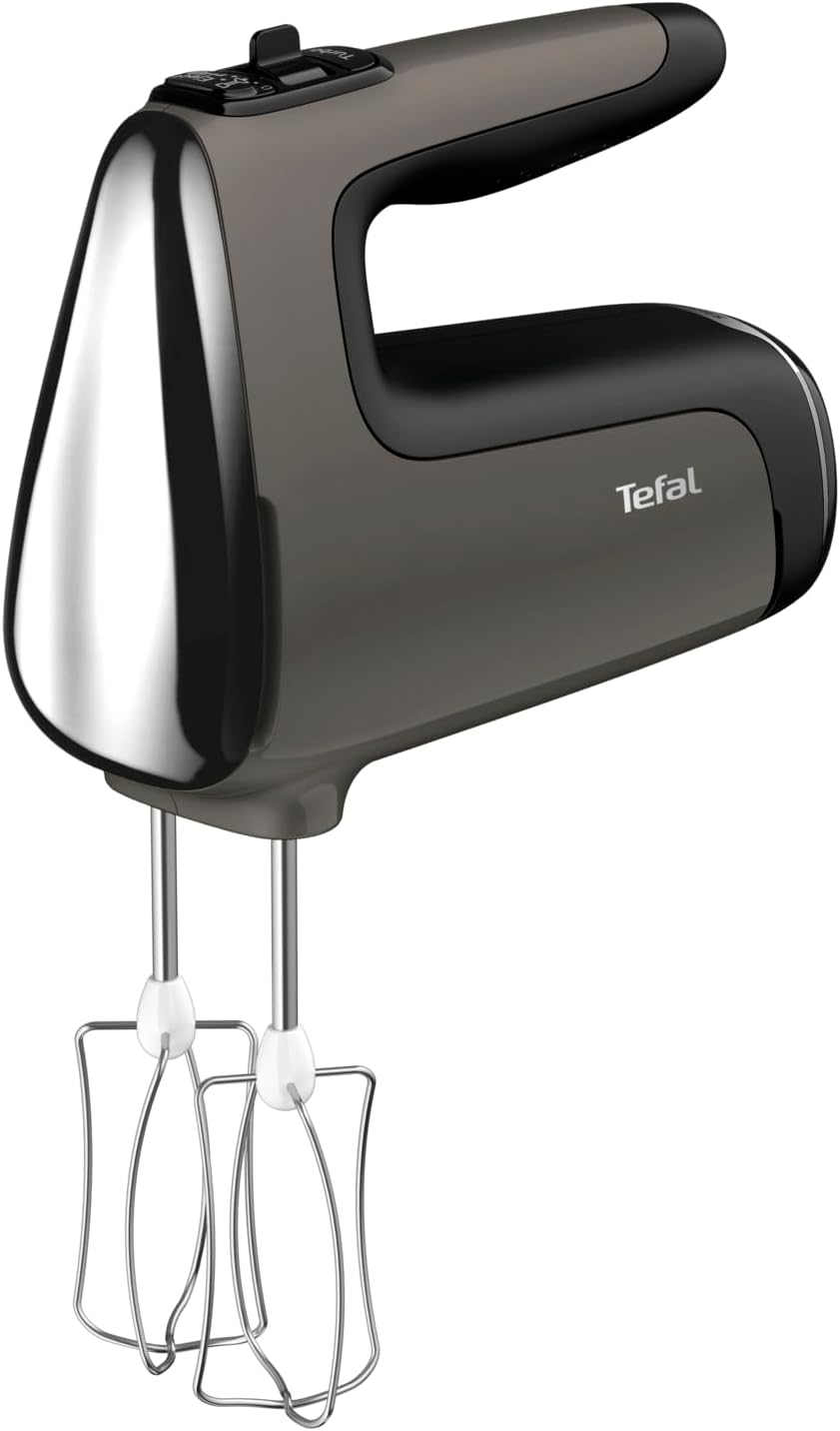 Tefal HT650E Power Mix Silence Handmixer | 600 Watt | variabler Geschwindigkeitsregler | Turbo- und