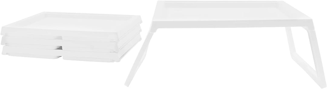 4 Pcs Bett-Tablett-Tisch Freistehend Betttisch Klappbar Modern Frühstückstablett Fürs Bett Ideal für