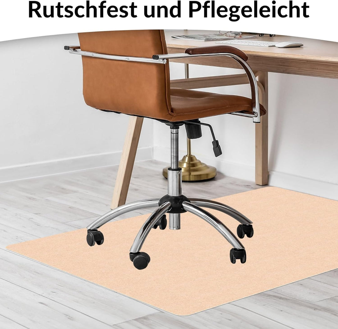 ANRO Bodenschutzmatte Bürostuhl Unterlage Schreibtischstuhl Unterlage Bürostuhl Teppich rutschfeste