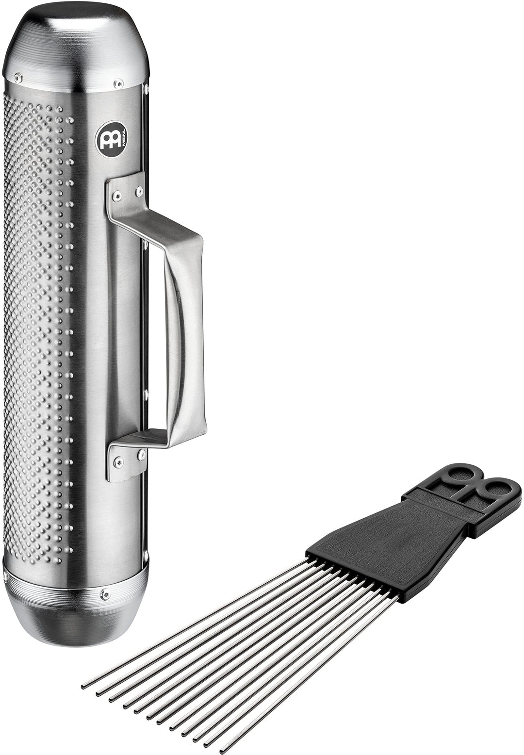 MEINL Percussion Merenge Güira Shaker medium - brushed steel + ABS Kratzer