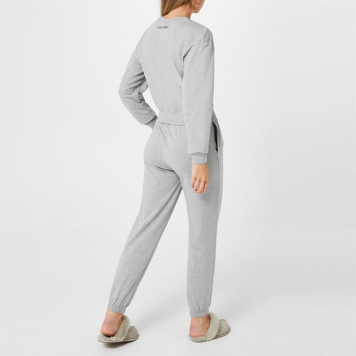 Calvin Klein Damen Jogger Strickhosen XL Grau (Grey Heather), XL Grau (Grey Heather)