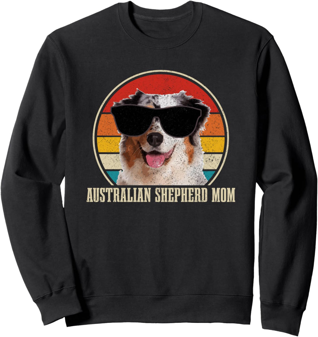Australian Shepherd Mom Vintage Hund Lustig Sweatshirt