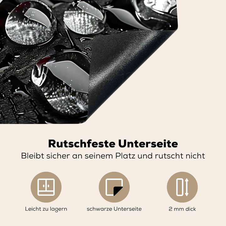 Herdabdeckplatte 77x59 cm Einteilig Herdabdeckung Abdeckplatte für Ceranfeld Abdeckung Induktionskoc