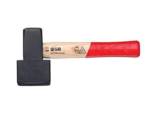 Plattenlegerhammer DIN 6475 mit wechselbarem Gummiaufsatz | No.983 | 1500 g | WGB