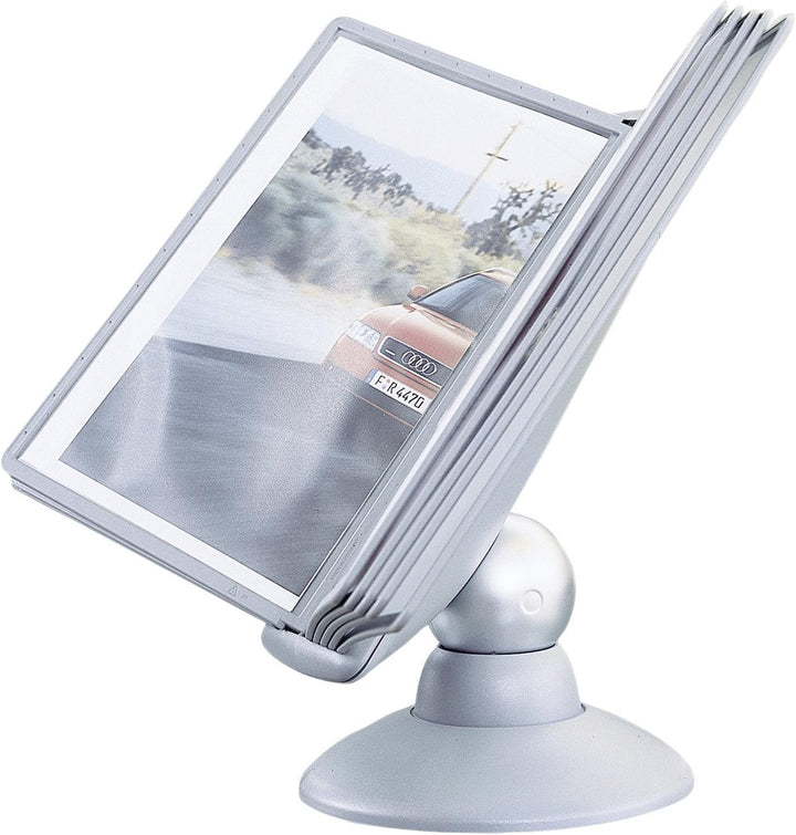 Durable Sichttafelsystem Sherpa Motion, mit 10 Sichttafeln A4, graphit, 558737, graphit