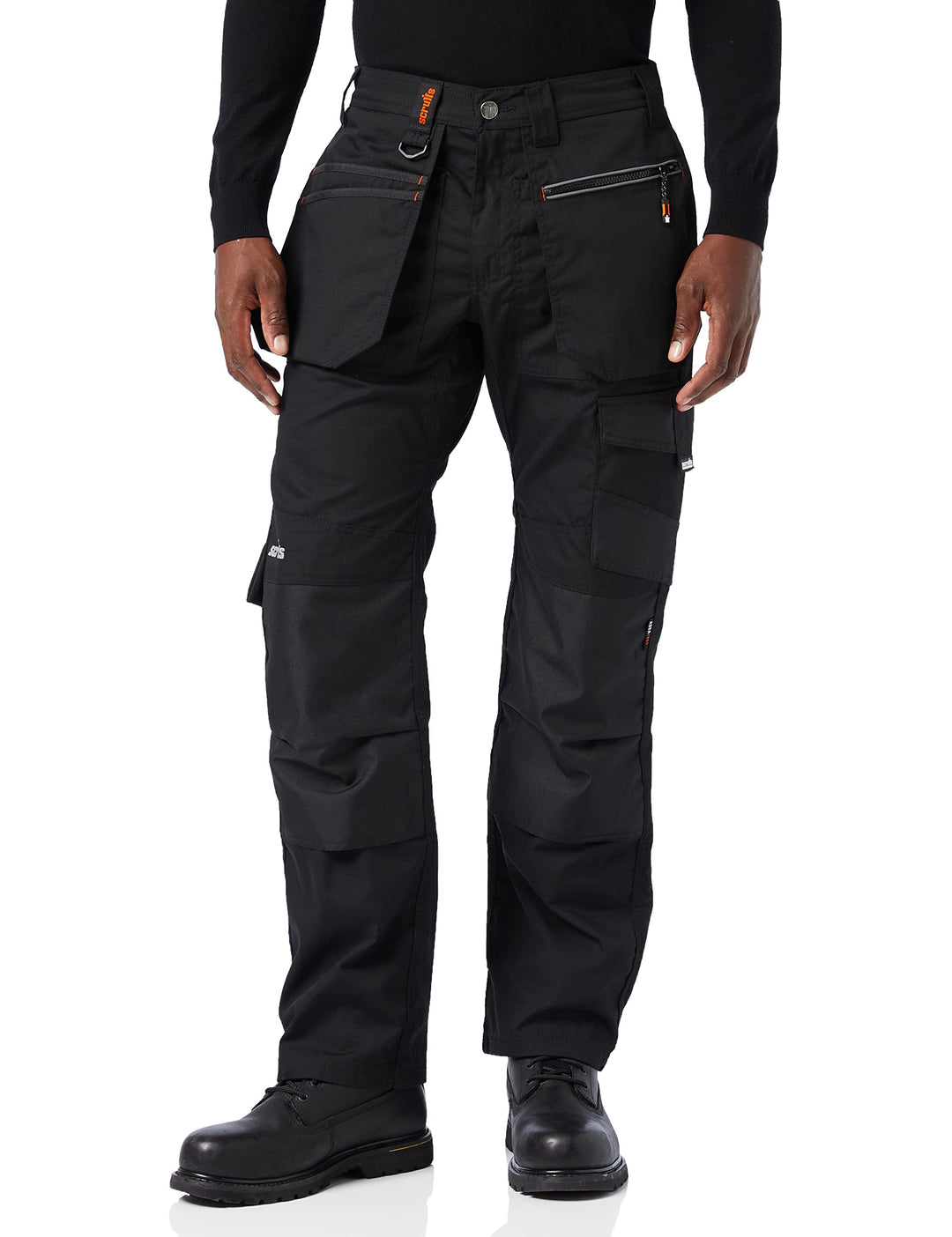 Scruffs Unisex Ripstop-Hose Arbeitshose 36 Lang Schwarz, 36 Lang Schwarz