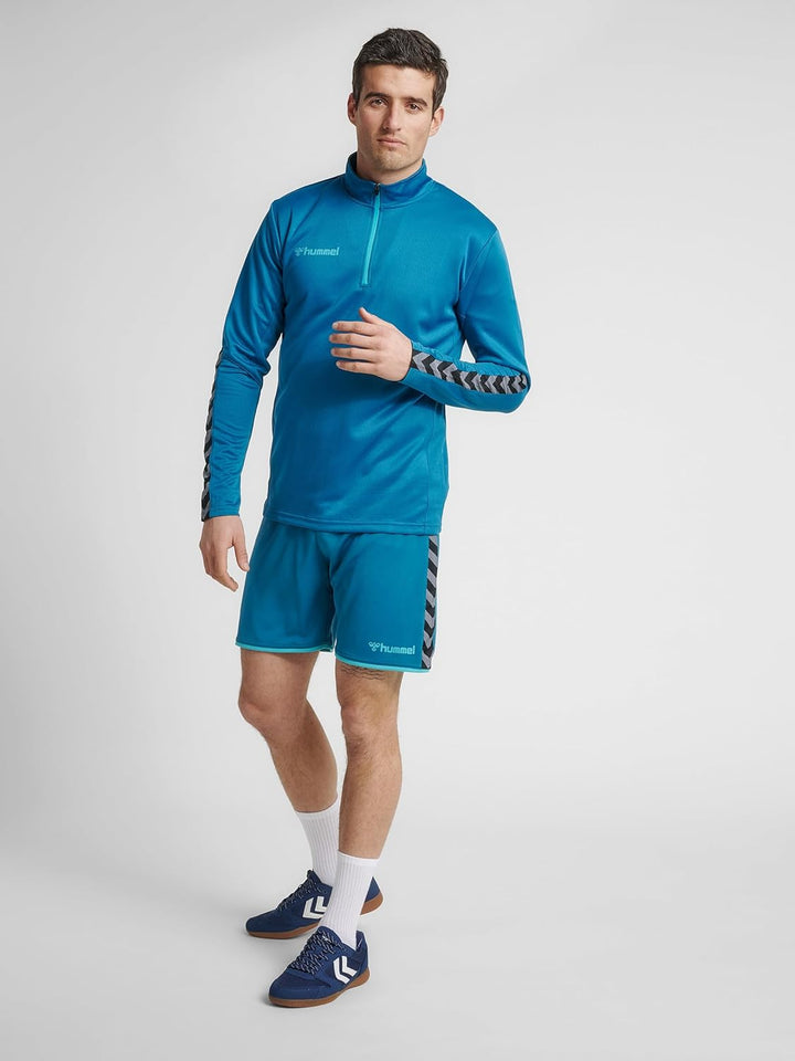 hummel Herren Hmlauthentic Half Zip Sweatshirt Sweatshirt S Celestial, S Celestial